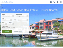 Tablet Screenshot of hiltonheadbeachrealestate.com